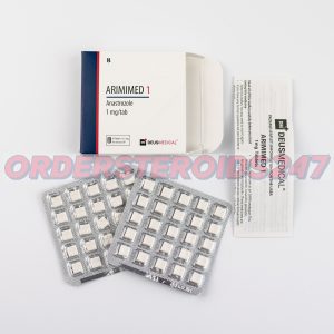 ARIMIMED 1 (Anastrozole) by Deus Medical, an aromatase inhibitor containing 1 mg per tablet, used to treat breast cancer and reduce estrogen levels in women